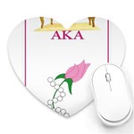 aka_chaise_borde Mousepad (Heart)
