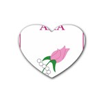 aka_chaise_borde Rubber Coaster (Heart)