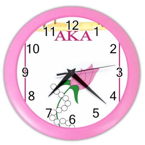 aka_chaise_borde Color Wall Clock from ArtsNow.com Front
