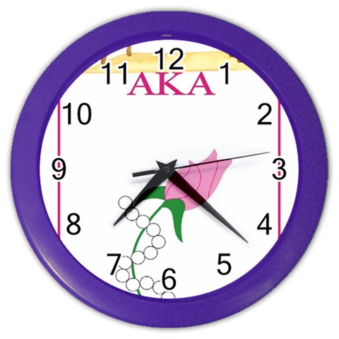 aka_chaise_borde Color Wall Clock from ArtsNow.com Front