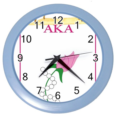 aka_chaise_borde Color Wall Clock from ArtsNow.com Front