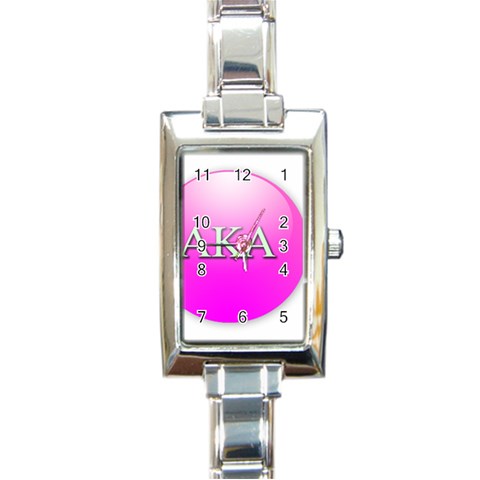 AKA%20BALL Rectangular Italian Charm Watch from ArtsNow.com Front