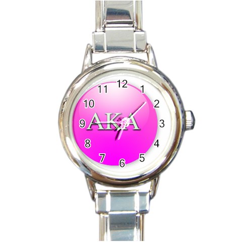 AKA%20BALL Round Italian Charm Watch from ArtsNow.com Front