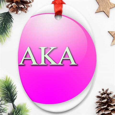 AKA%20BALL Ornament (Oval) from ArtsNow.com Front