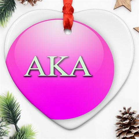 AKA%20BALL Ornament (Heart) from ArtsNow.com Front
