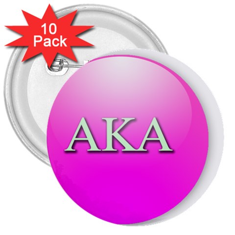 AKA%20BALL 3  Button (10 pack) from ArtsNow.com Front