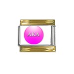 AKA%20BALL Gold Trim Italian Charm (9mm)