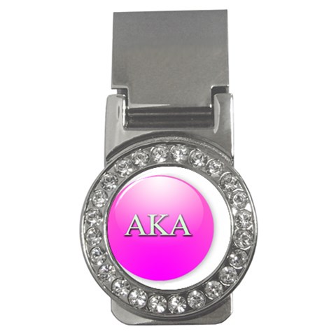 AKA%20BALL Money Clip (CZ) from ArtsNow.com Front