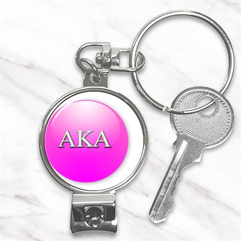 AKA%20BALL Nail Clippers Key Chain from ArtsNow.com Front