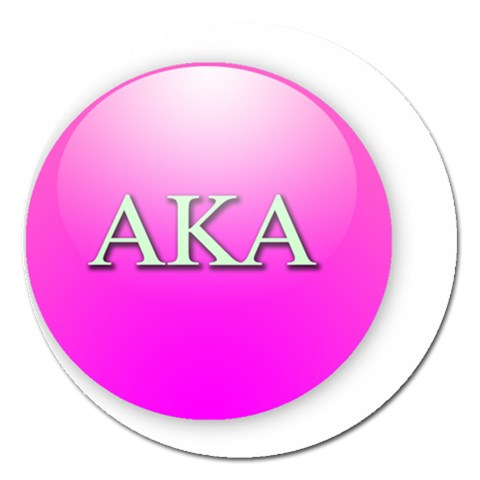 AKA%20BALL Magnet 5  (Round) from ArtsNow.com Front