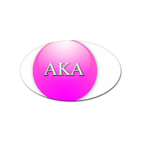 AKA%20BALL Sticker Oval (10 pack) from ArtsNow.com Front