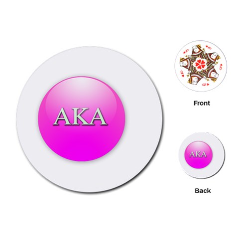 AKA%20BALL Playing Cards (Round) from ArtsNow.com Front