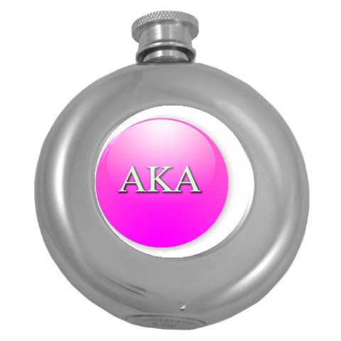 AKA%20BALL Hip Flask (5 oz) from ArtsNow.com Front