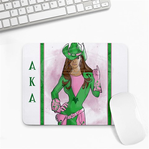 AKA Wanted Small Mousepad from ArtsNow.com Front
