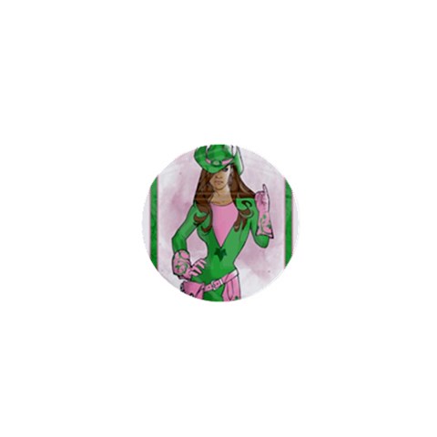 AKA Wanted 1  Mini Button from ArtsNow.com Front