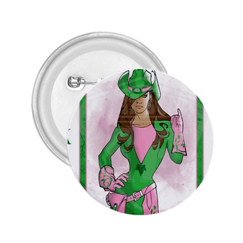 AKA Wanted 2.25  Button from ArtsNow.com Front