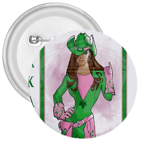 AKA Wanted 3  Button from ArtsNow.com Front