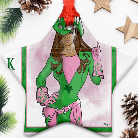AKA Wanted Ornament (Star) from ArtsNow.com Front