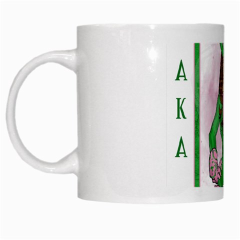 AKA Wanted White Mug from ArtsNow.com Left