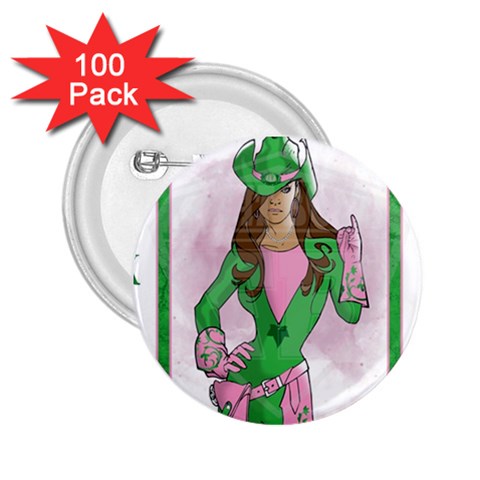 AKA Wanted 2.25  Button (100 pack) from ArtsNow.com Front