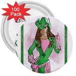 AKA Wanted 3  Button (100 pack)