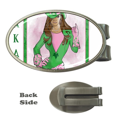 AKA Wanted Money Clip (Oval) from ArtsNow.com Front