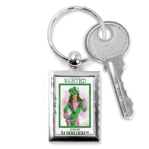 AKA Wanted Key Chain (Rectangle) from ArtsNow.com Front