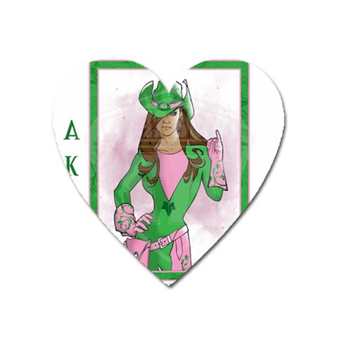 AKA Wanted Magnet (Heart) from ArtsNow.com Front