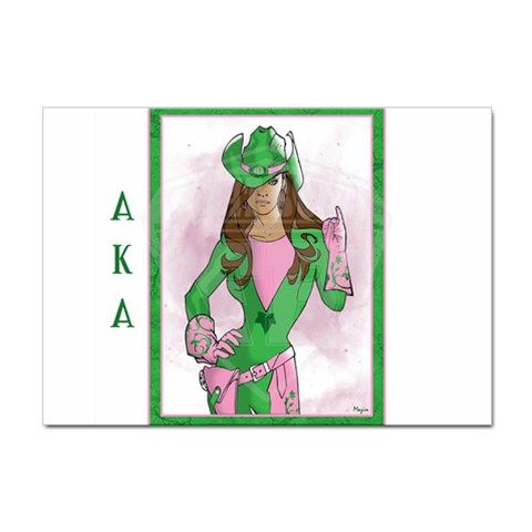 AKA Wanted Sticker A4 (100 pack) from ArtsNow.com Front