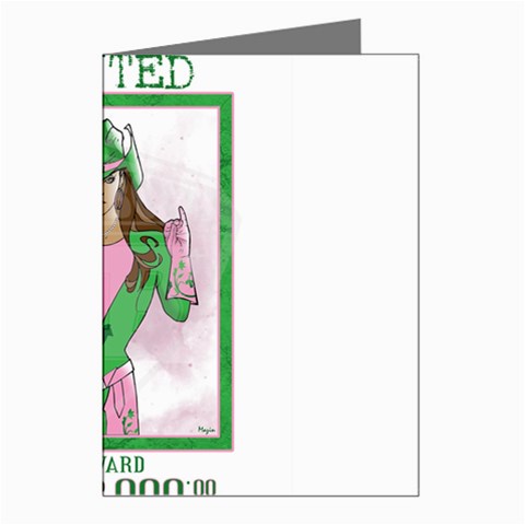AKA Wanted Greeting Cards (Pkg of 8) from ArtsNow.com Left
