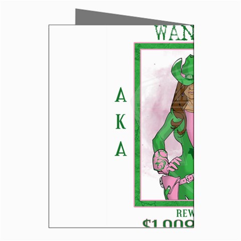 AKA Wanted Greeting Cards (Pkg of 8) from ArtsNow.com Right