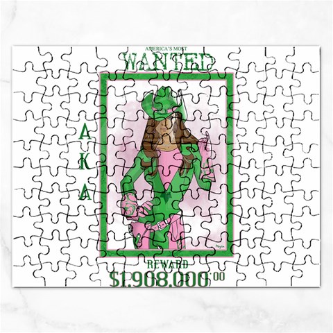 AKA Wanted Jigsaw Puzzle (Rectangular) from ArtsNow.com Front