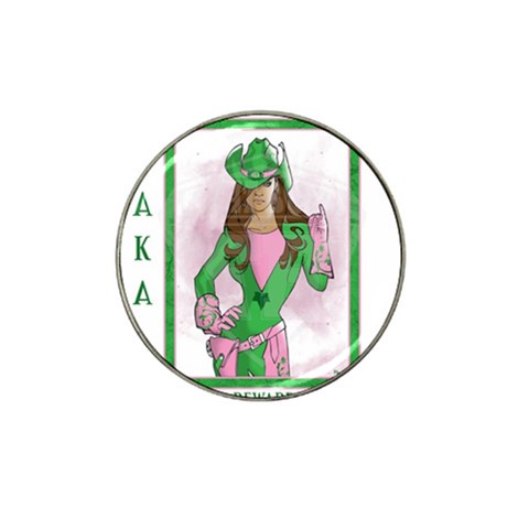 AKA Wanted Hat Clip Ball Marker from ArtsNow.com Front