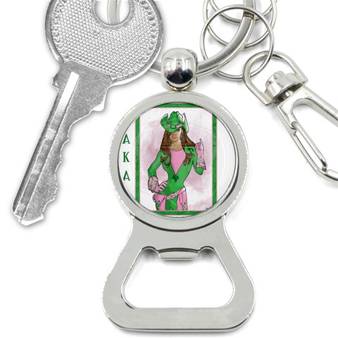 AKA Wanted Bottle Opener Key Chain from ArtsNow.com Front