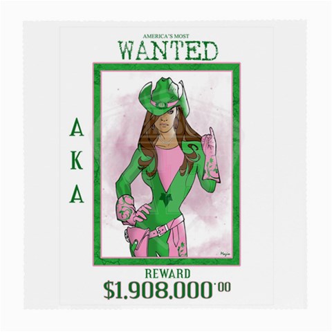 AKA Wanted Glasses Cloth (Medium, Two Sides) from ArtsNow.com Front
