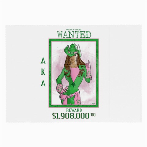 AKA Wanted Glasses Cloth (Large) from ArtsNow.com Front