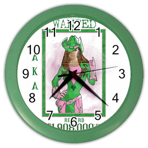 AKA Wanted Color Wall Clock from ArtsNow.com Front