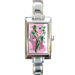 aka True Elegance Rectangular Italian Charm Watch