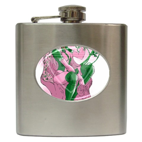 aka True Elegance Hip Flask (6 oz) from ArtsNow.com Front