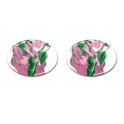 aka True Elegance Cufflinks (Oval) from ArtsNow.com Front(Pair)