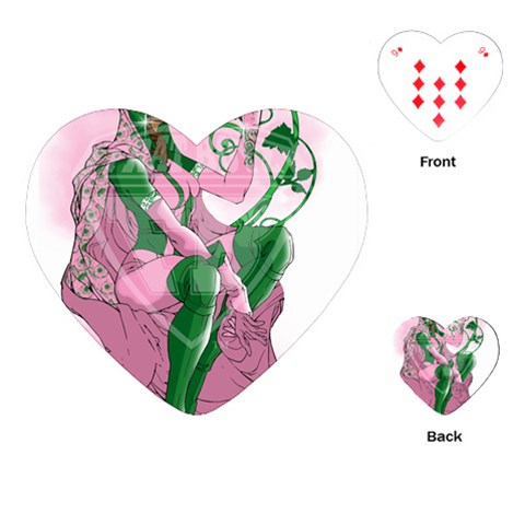 aka True Elegance Playing Cards (Heart) from ArtsNow.com Front