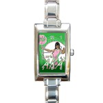 aka Stop H8N on AKA s Rectangular Italian Charm Watch