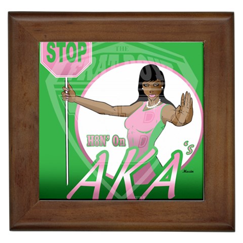 aka Stop H8N on AKA s Framed Tile from ArtsNow.com Front