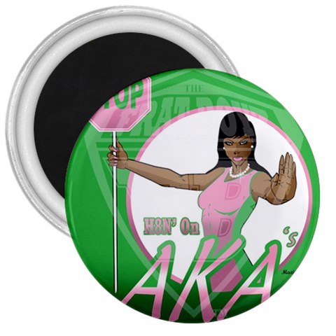 aka Stop H8N on AKA s 3  Magnet from ArtsNow.com Front
