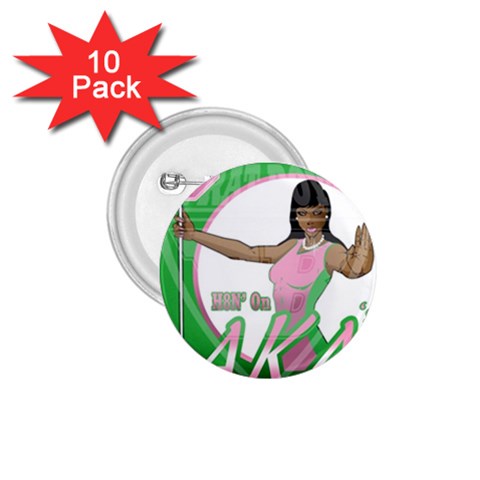 aka Stop H8N on AKA s 1.75  Button (10 pack)  from ArtsNow.com Front