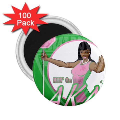 aka Stop H8N on AKA s 2.25  Magnet (100 pack)  from ArtsNow.com Front