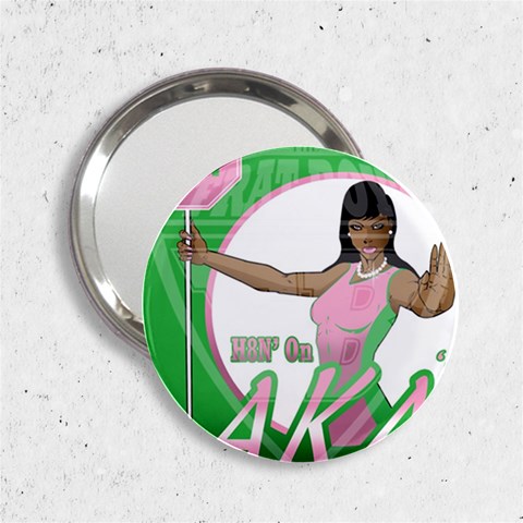 aka Stop H8N on AKA s 2.25  Handbag Mirror from ArtsNow.com Front