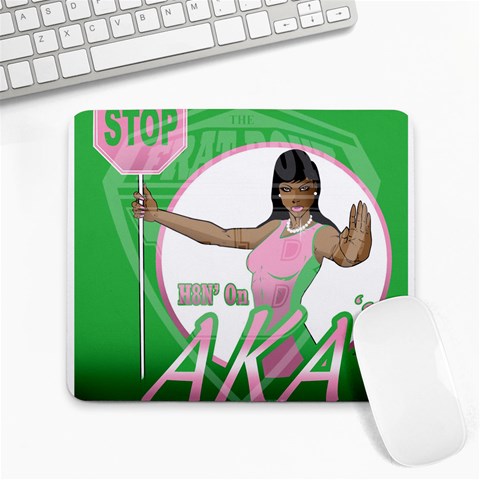 aka Stop H8N on AKA s Large Mousepad from ArtsNow.com Front