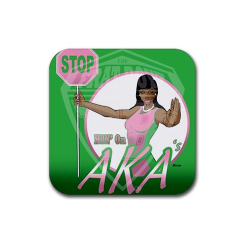 aka Stop H8N on AKA s Rubber Coaster (Square) from ArtsNow.com Front