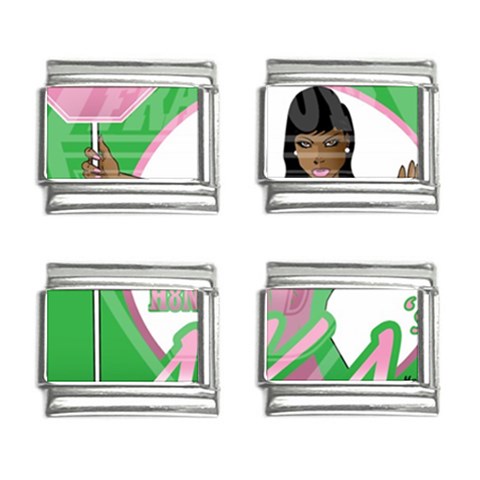 aka Stop H8N on AKA s 9mm Italian Charm (4 pack) from ArtsNow.com Front